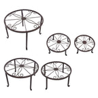 5 Pack Metal Plant Stand For Outdoor Indoor Plants Heavy Duty Flower Pot Stands