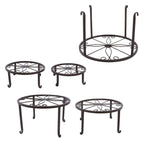 5 Pack Metal Plant Stand For Outdoor Indoor Plants Heavy Duty Flower Pot Stands
