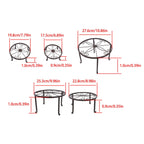 5 Pack Metal Plant Stand For Outdoor Indoor Plants Heavy Duty Flower Pot Stands