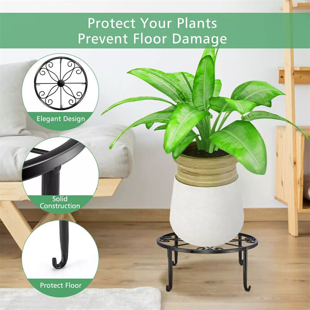 5 Pack Metal Plant Stand For Outdoor Indoor Plants Heavy Duty Flower Pot Stands