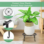 5 Pack Metal Plant Stand For Outdoor Indoor Plants Heavy Duty Flower Pot Stands