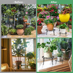 5 Pack Metal Plant Stand For Outdoor Indoor Plants Heavy Duty Flower Pot Stands