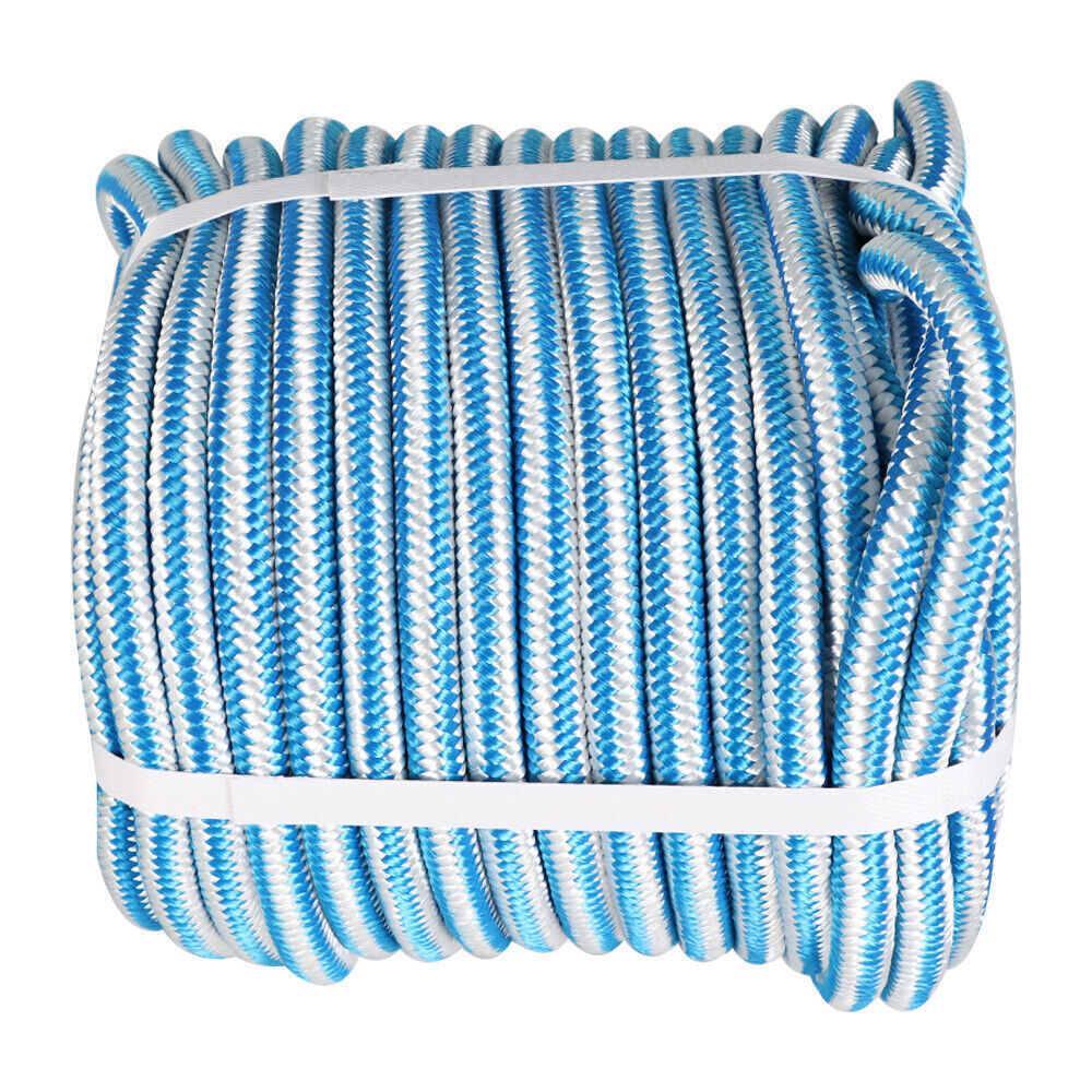 1/2" × 150' Arborist Tree Climbing Rope 16 Strand Braided Nylon Core Polyester