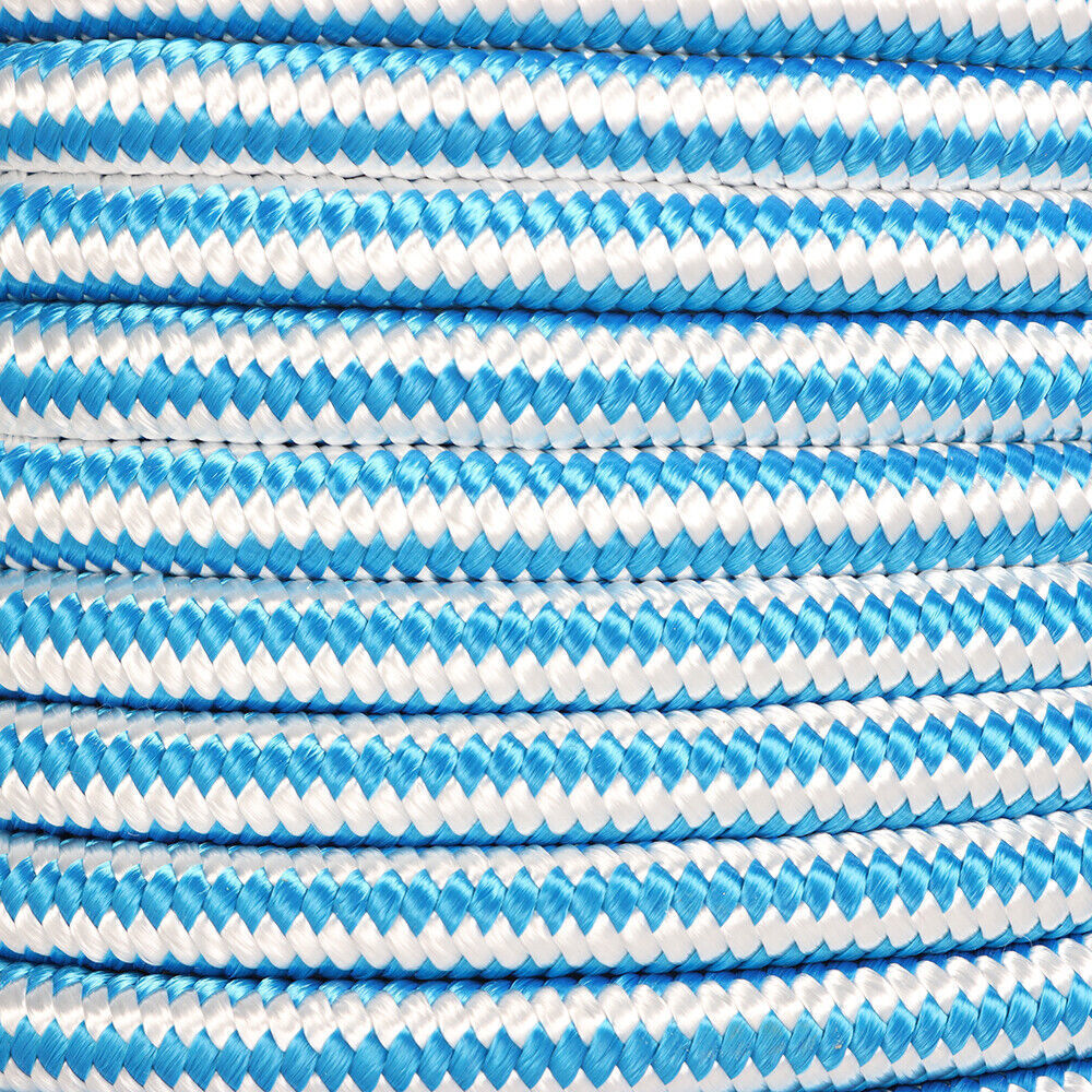 1/2" × 150' Arborist Tree Climbing Rope 16 Strand Braided Nylon Core Polyester