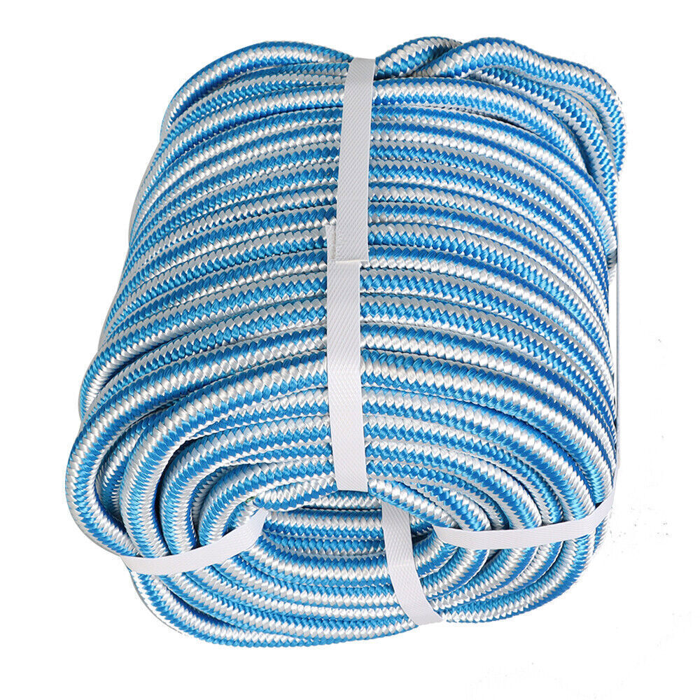 1/2" × 150' Arborist Tree Climbing Rope 16 Strand Braided Nylon Core Polyester