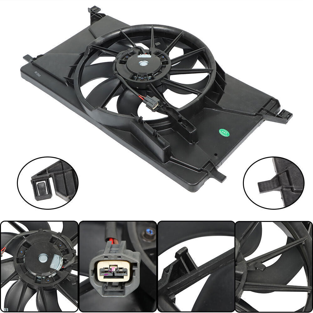 Radiator Condenser Cooling Fan For 2012-2017 Ford Focus FO3115189