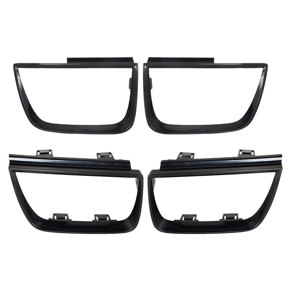Rear Black For 2010-2013 Chevy Camaro LT LS SS Tail Light Bezel Covers