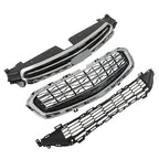 Front Bumper Grille Lower Set Black Plastic For 2015 Chevrolet Cruze