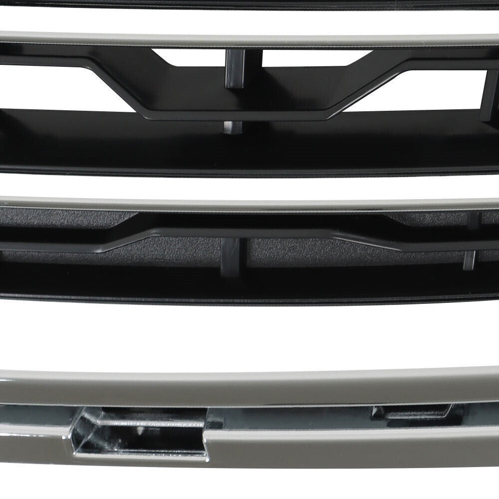 Front Bumper Grille Lower Set Black Plastic For 2015 Chevrolet Cruze