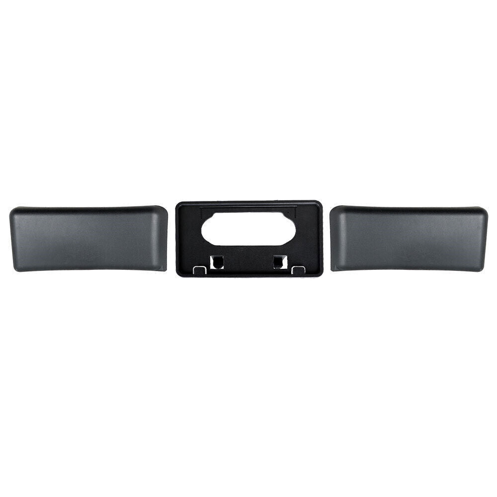 Bumper Guards Pads Front + License Plate Frame Bracket  For 09-14 Ford