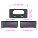 Bumper Guards Pads Front + License Plate Frame Bracket  For 09-14 Ford