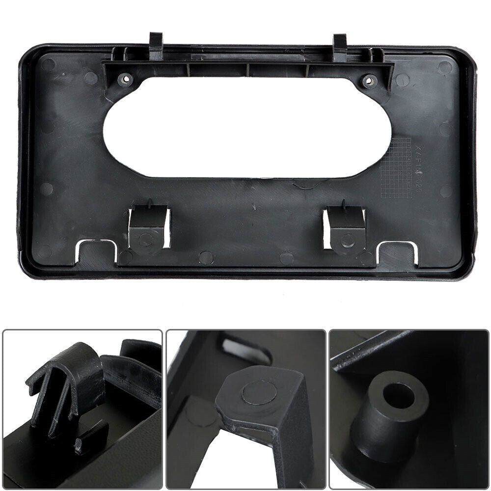 Bumper Guards Pads Front + License Plate Frame Bracket  For 09-14 Ford