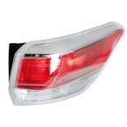 Outer Passenger Right Tail Lights For 2014-16 Toyota Highlander Halogen