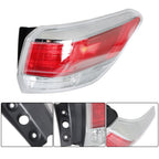 Outer Passenger Right Tail Lights For 2014-16 Toyota Highlander Halogen