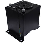 Fuel Cell Gas Tank+level Sender Racing Black Aluminum 2.5 Gallon/10L