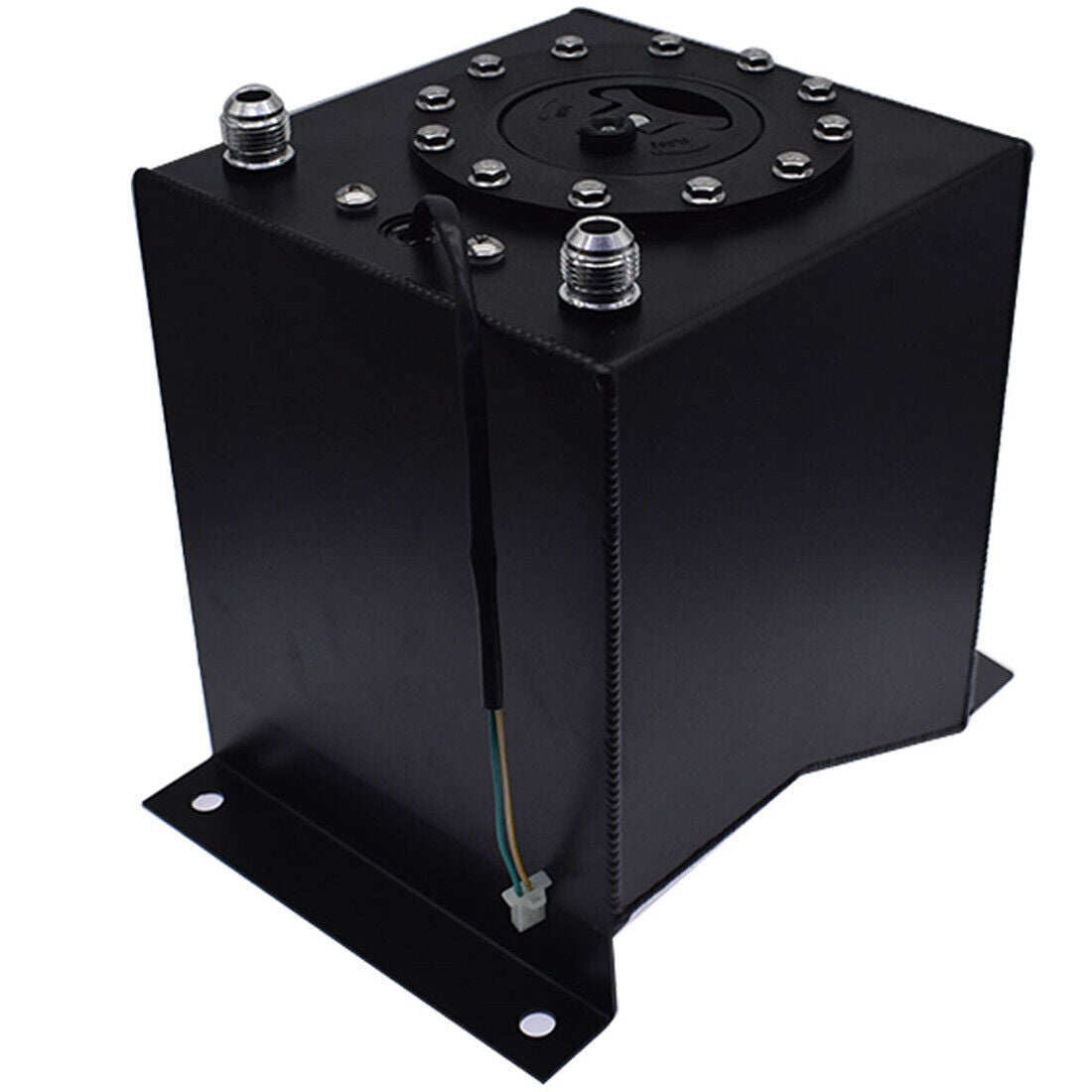 Fuel Cell Gas Tank+level Sender Racing Black Aluminum 2.5 Gallon/10L
