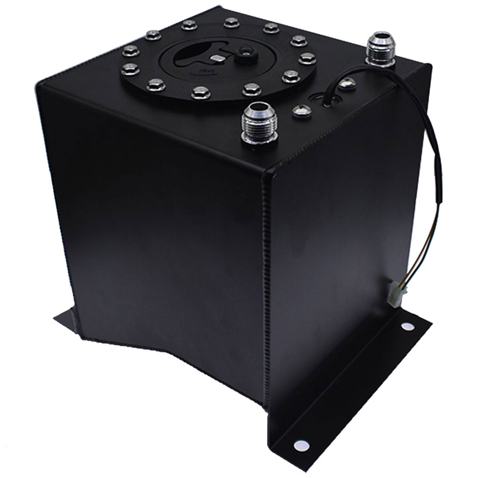 Fuel Cell Gas Tank+level Sender Racing Black Aluminum 2.5 Gallon/10L
