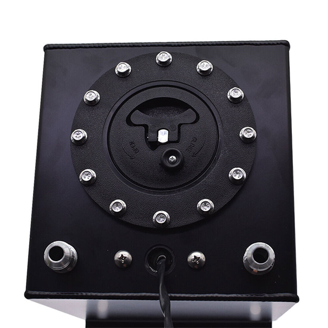 Fuel Cell Gas Tank+level Sender Racing Black Aluminum 2.5 Gallon/10L