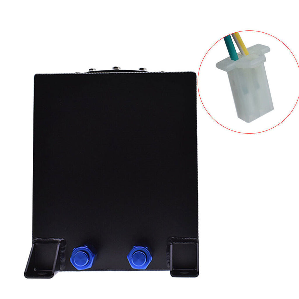 Fuel Cell Gas Tank+level Sender Racing Black Aluminum 2.5 Gallon/10L