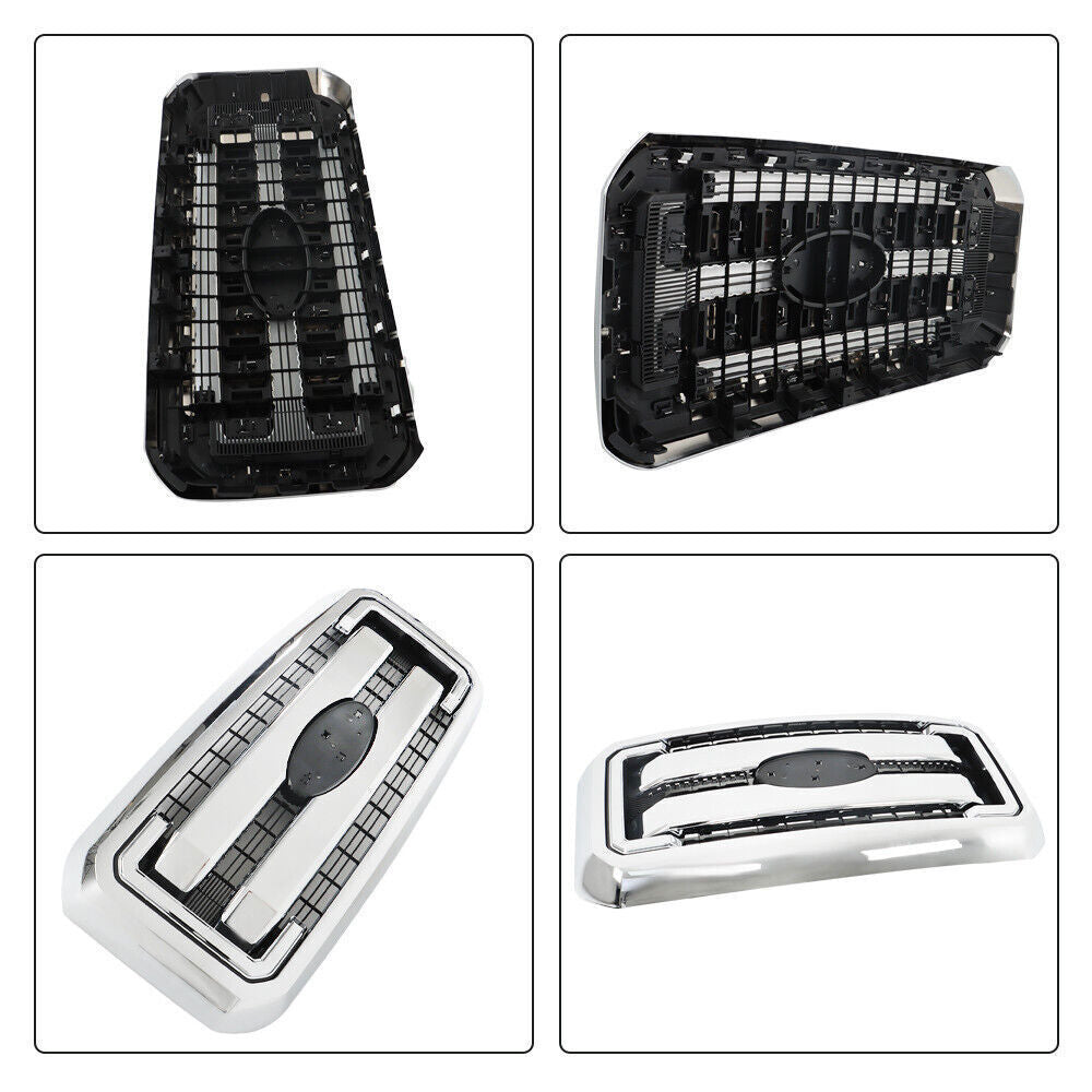 Front Bumper Upper Grille For 11-16 Ford Super Duty F250 F350 F450 F550