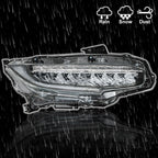 Right+Left Headlights For 2016-2021 Honda Civic Full LED DRL Clear Lens