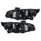 Right+Left Headlights For 2016-2021 Honda Civic Full LED DRL Clear Lens