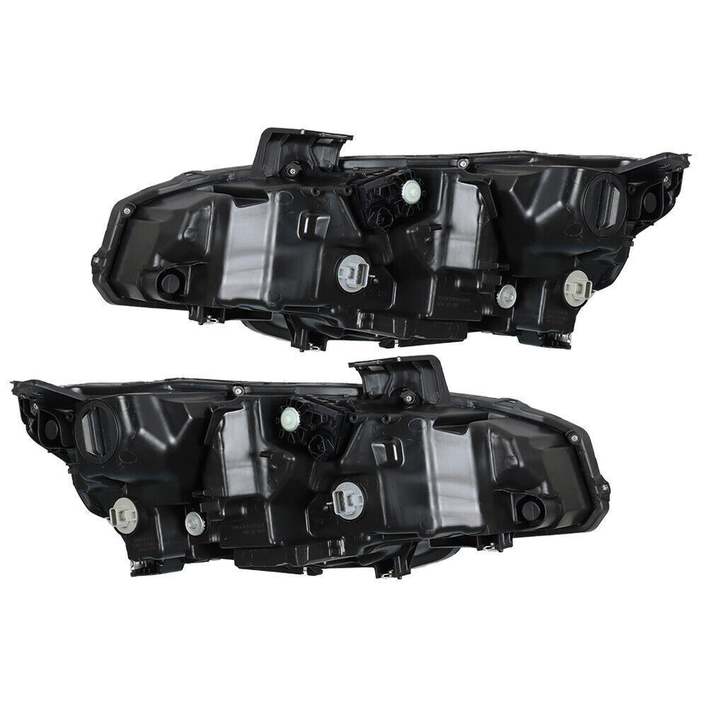 Right+Left Headlights For 2016-2021 Honda Civic Full LED DRL Clear Lens
