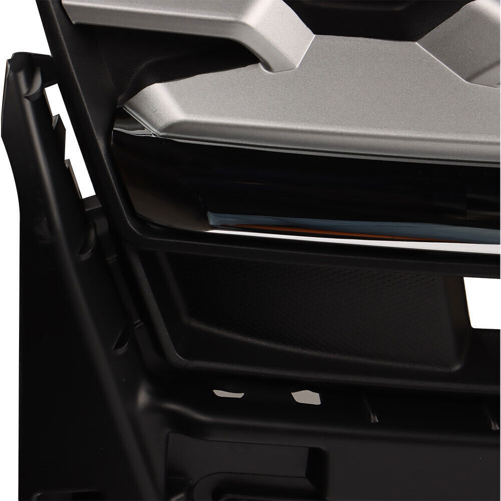Front Upper Grille For 2018-2019 Ford Explorer Limited XLT Chrome&Black