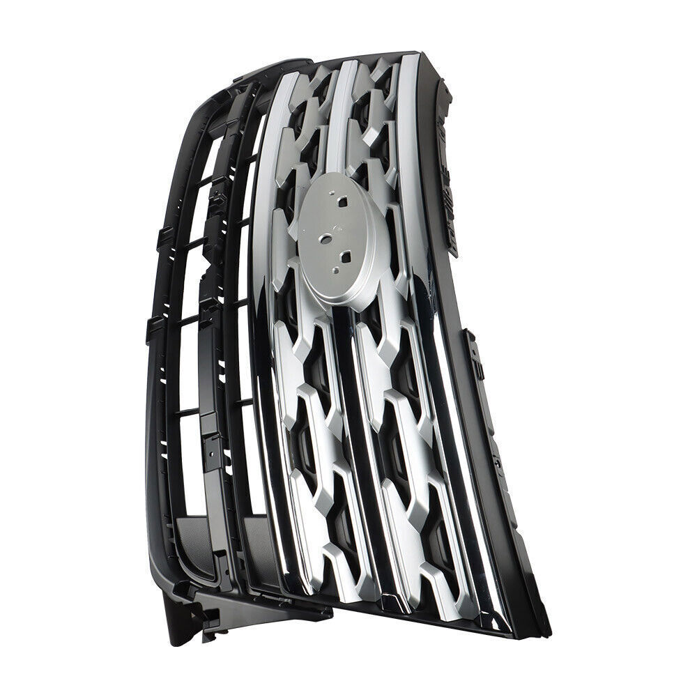 Front Upper Grille For 2018-2019 Ford Explorer Limited XLT Chrome&Black