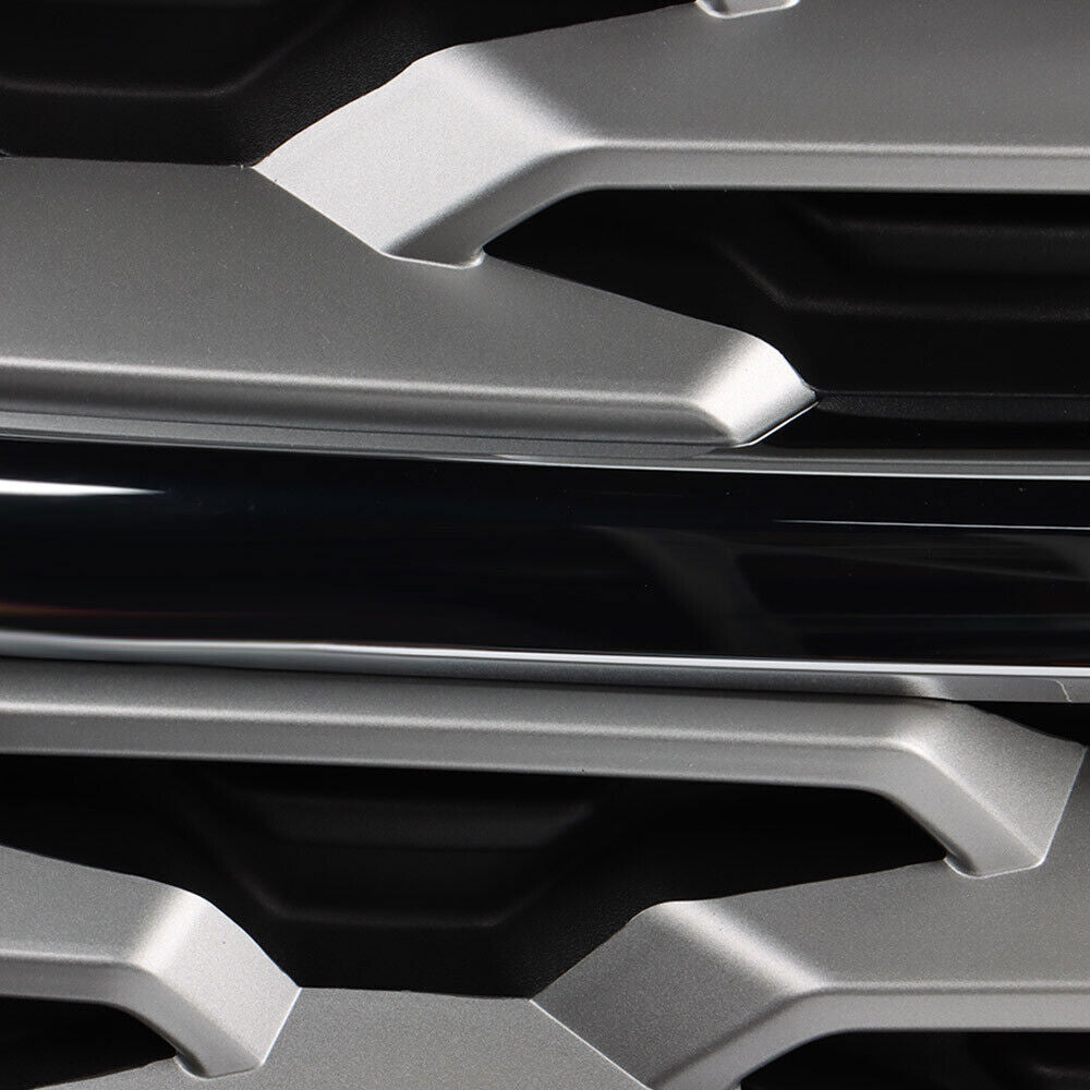 Front Upper Grille For 2018-2019 Ford Explorer Limited XLT Chrome&Black