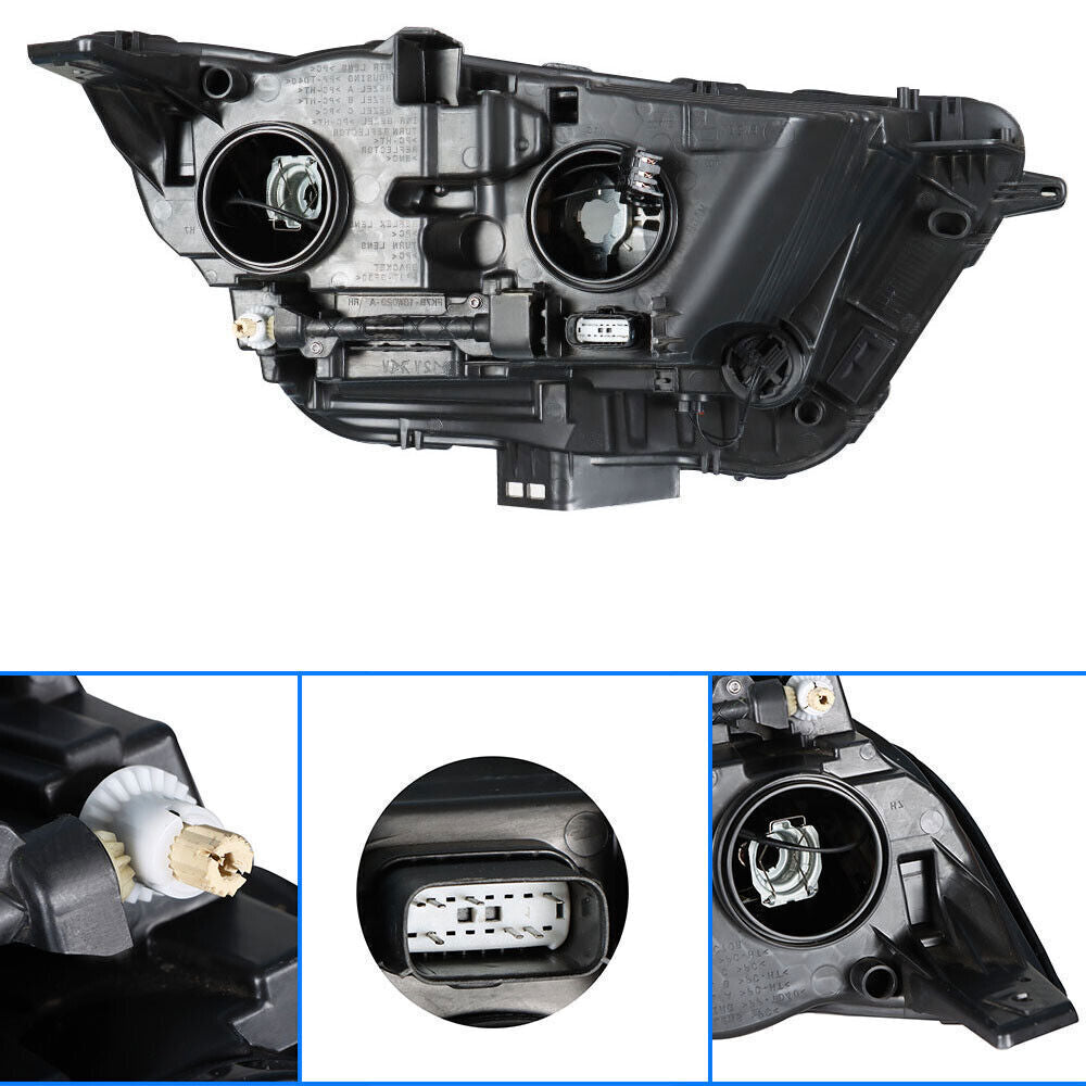 Driver Left Headlight For 2015-18 Ford Edge SE|SEL|Titanium Halogen Lamp