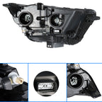 Driver Left Headlight For 2015-18 Ford Edge SE|SEL|Titanium Halogen Lamp