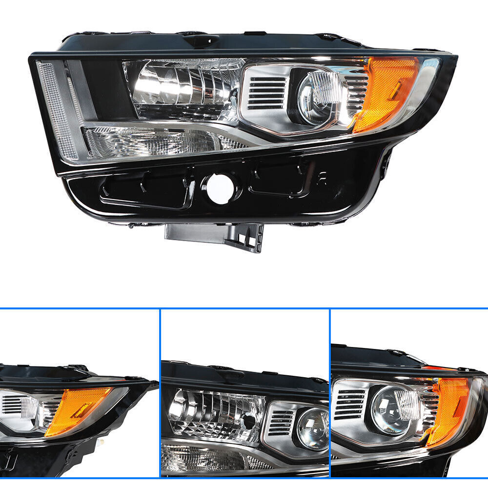 Driver Left Headlight For 2015-18 Ford Edge SE|SEL|Titanium Halogen Lamp