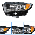 Driver Left Headlight For 2015-18 Ford Edge SE|SEL|Titanium Halogen Lamp