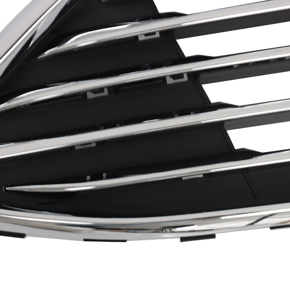 Front Bumper Upper Grille With Fog Light Set For 2015 2016-2018 Ford Focus