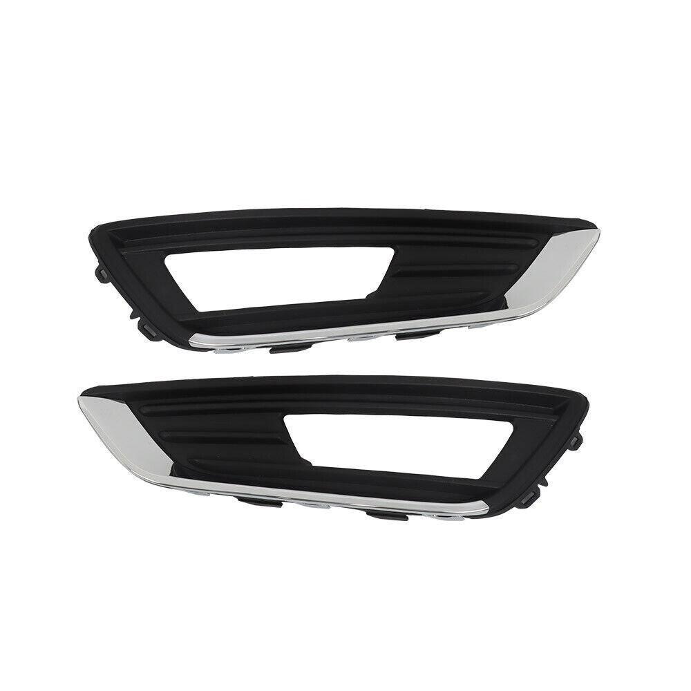 Front Bumper Upper Grille With Fog Light Set For 2015 2016-2018 Ford Focus