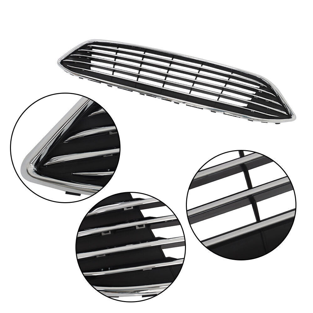 Front Bumper Upper Grille With Fog Light Set For 2015 2016-2018 Ford Focus