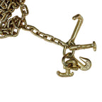 2× 5/16''x10' Transport Tow Chain J Hook Long Shank w/ Grab Hook G70