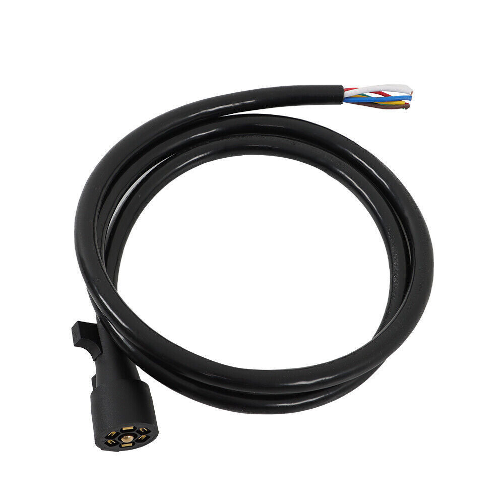 7-Pin Trailer Plug Cord Wire Cable 6 ft 7 Prong Trailer Light Wiring Connector
