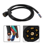 7-Pin Trailer Plug Cord Wire Cable 6 ft 7 Prong Trailer Light Wiring Connector
