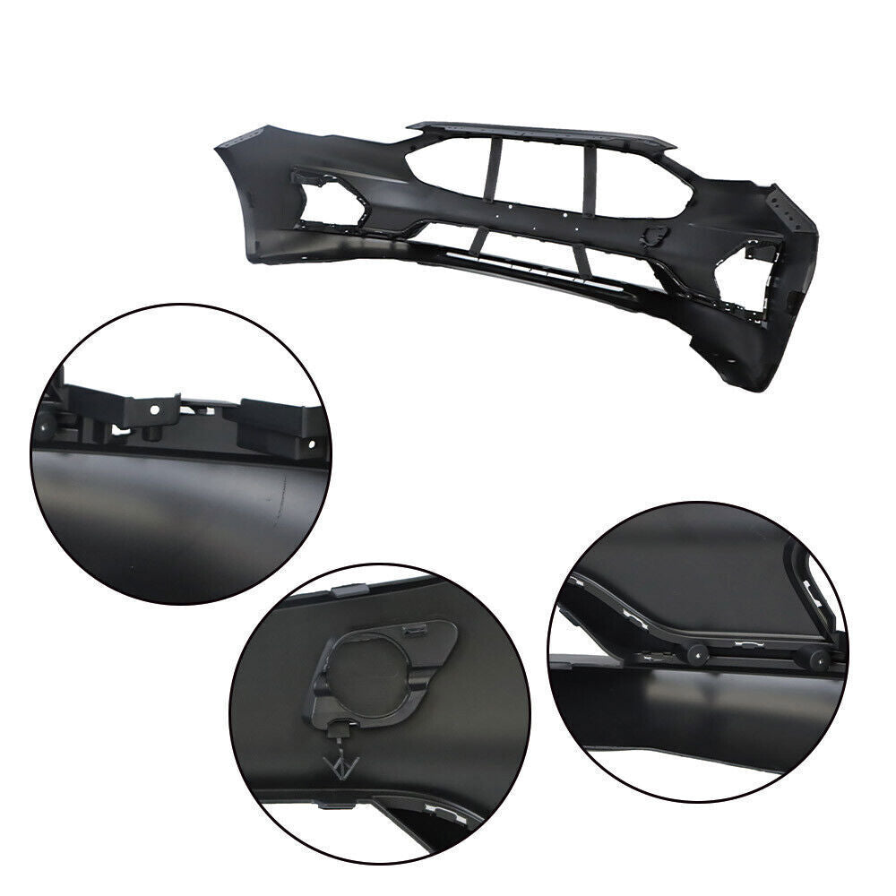 Front Bumper Cover For 2019-2020 Ford Fusion With Tow Hook Hole Plastics