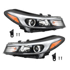 Right+Left Headlight For 2017-2018 Kia Forte Forte5 Halogen W/o LED