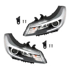 Right+Left Headlight For 2017-2018 Kia Forte Forte5 Halogen W/o LED