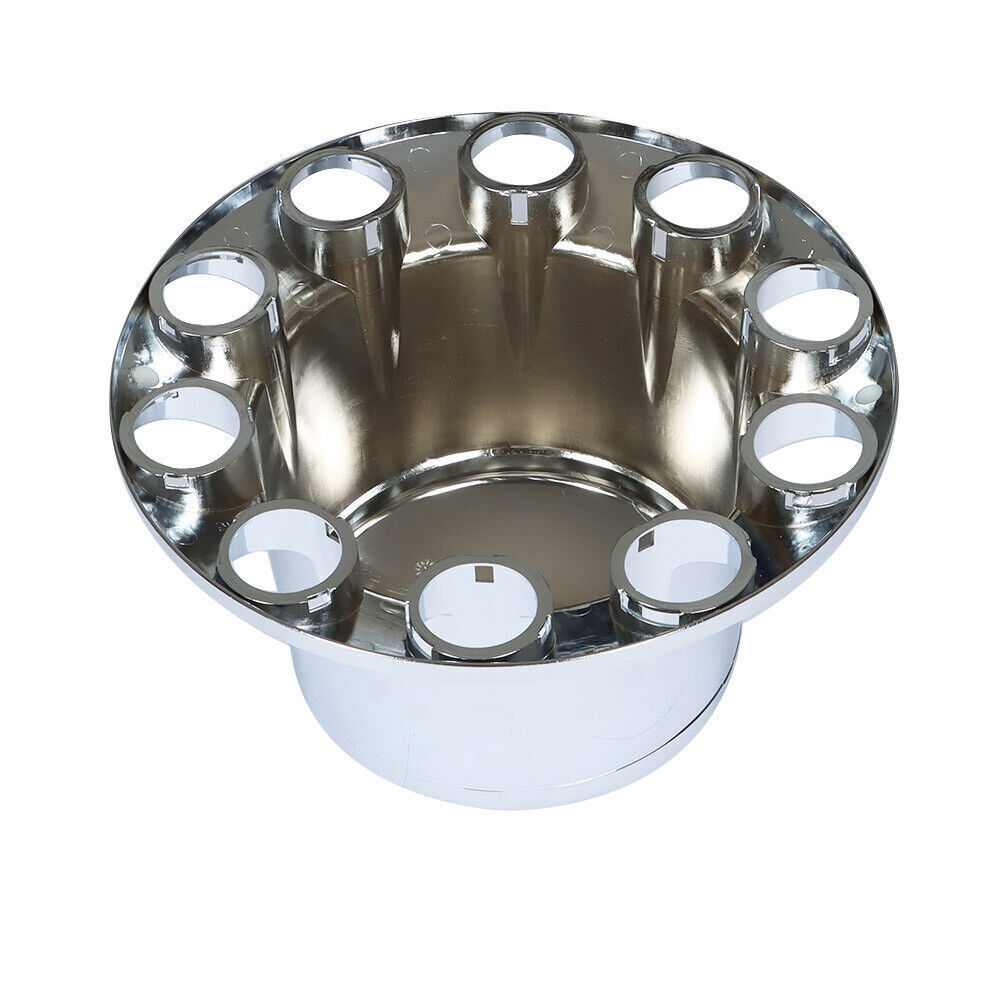 ABS Plastic Set of 4 Rear Chrome Wheel Axle Hub Cover Kit Semi 33MM Nut Covers