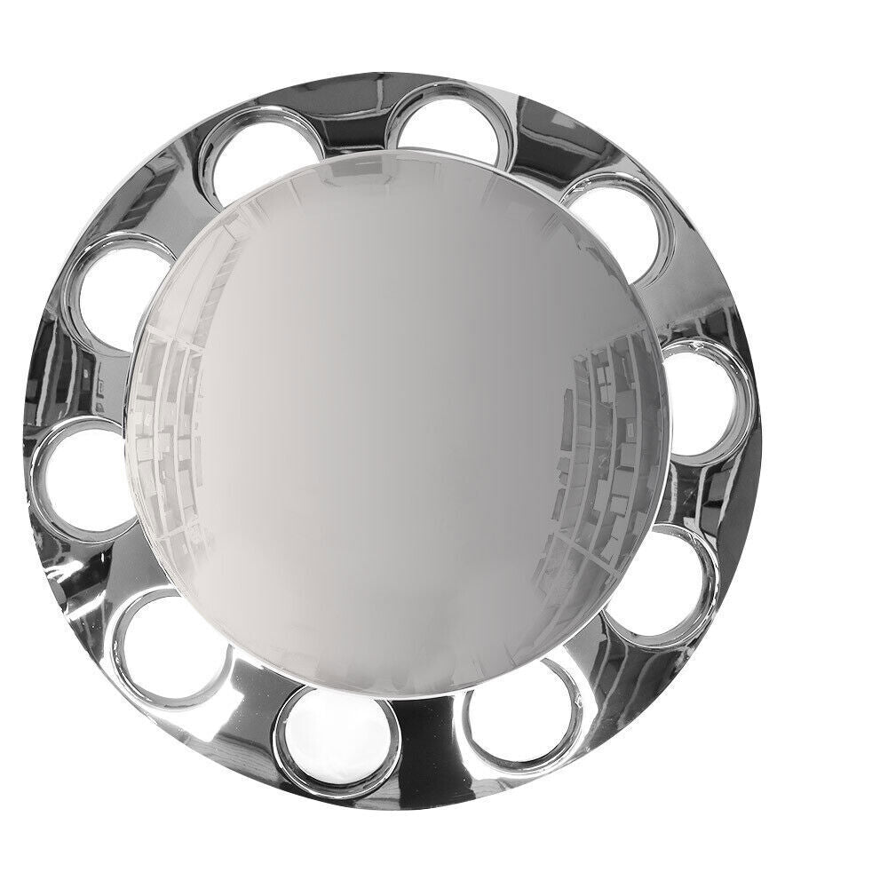 ABS Plastic Set of 4 Rear Chrome Wheel Axle Hub Cover Kit Semi 33MM Nut Covers