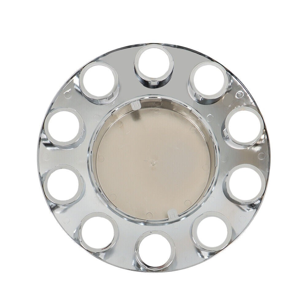 33mm Chrome Flat Top Complete Hub Cover Kit Lug Nut Wheel Axle Covers Semi Truck