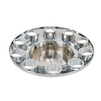 33mm Chrome Flat Top Complete Hub Cover Kit Lug Nut Wheel Axle Covers Semi Truck