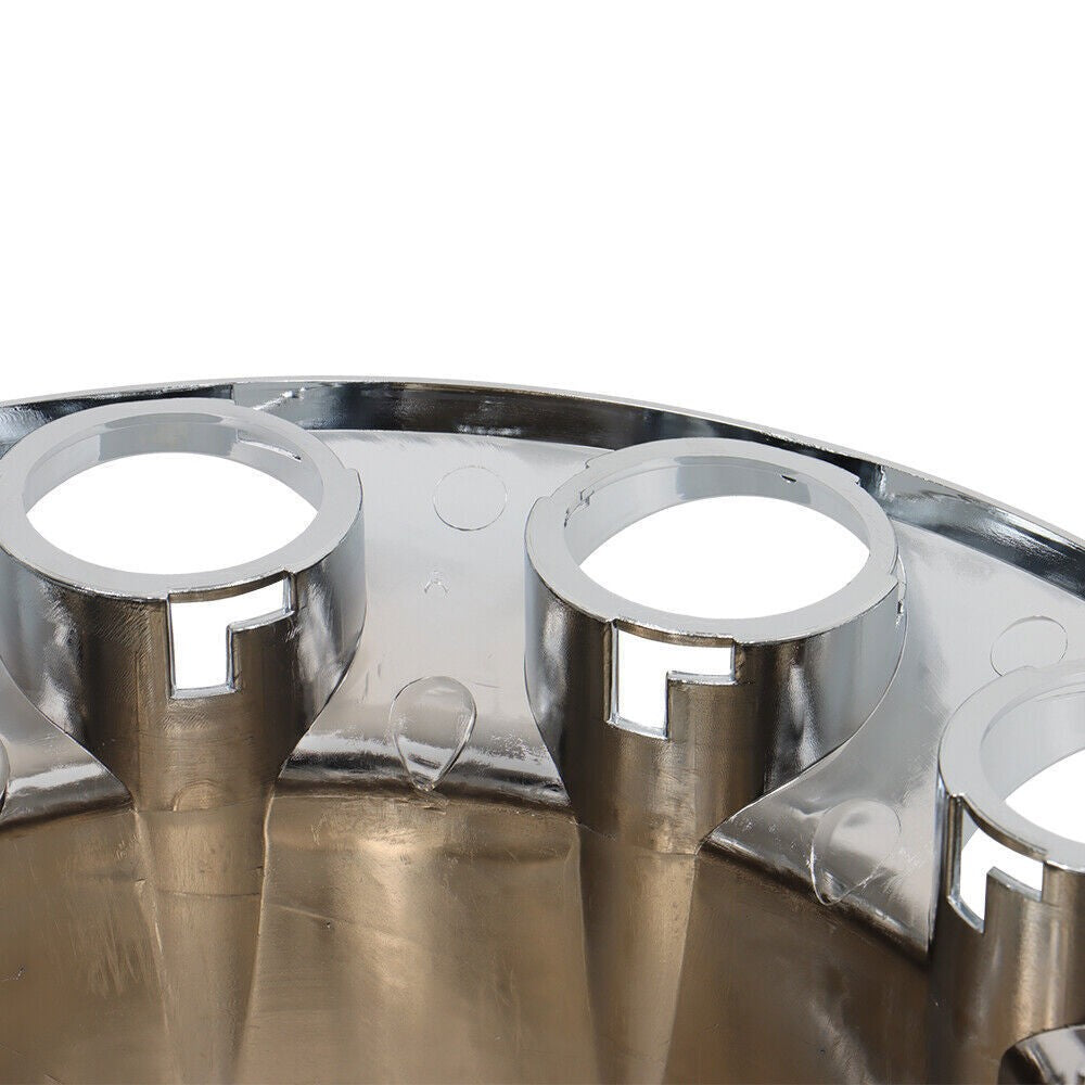 33mm Chrome Flat Top Complete Hub Cover Kit Lug Nut Wheel Axle Covers Semi Truck