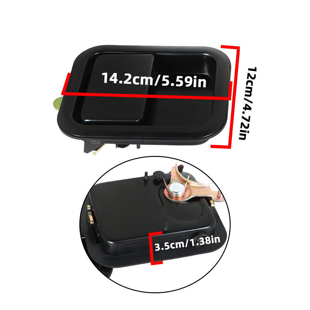 Door Handle Metal Pair Outside Full For 1991-2006 Jeep Wrangler YJ TJ