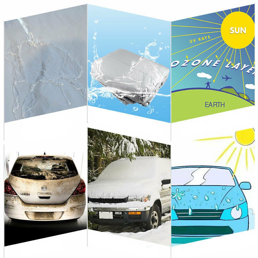 3XXL 7 Layers Full Car Cover Outdoor Rain UV  Waterproof Scratch
